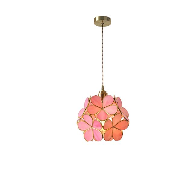 Nordic Flower Glass Pendant Light – Elegant Kitchen Pendant Lighting Fixture 10