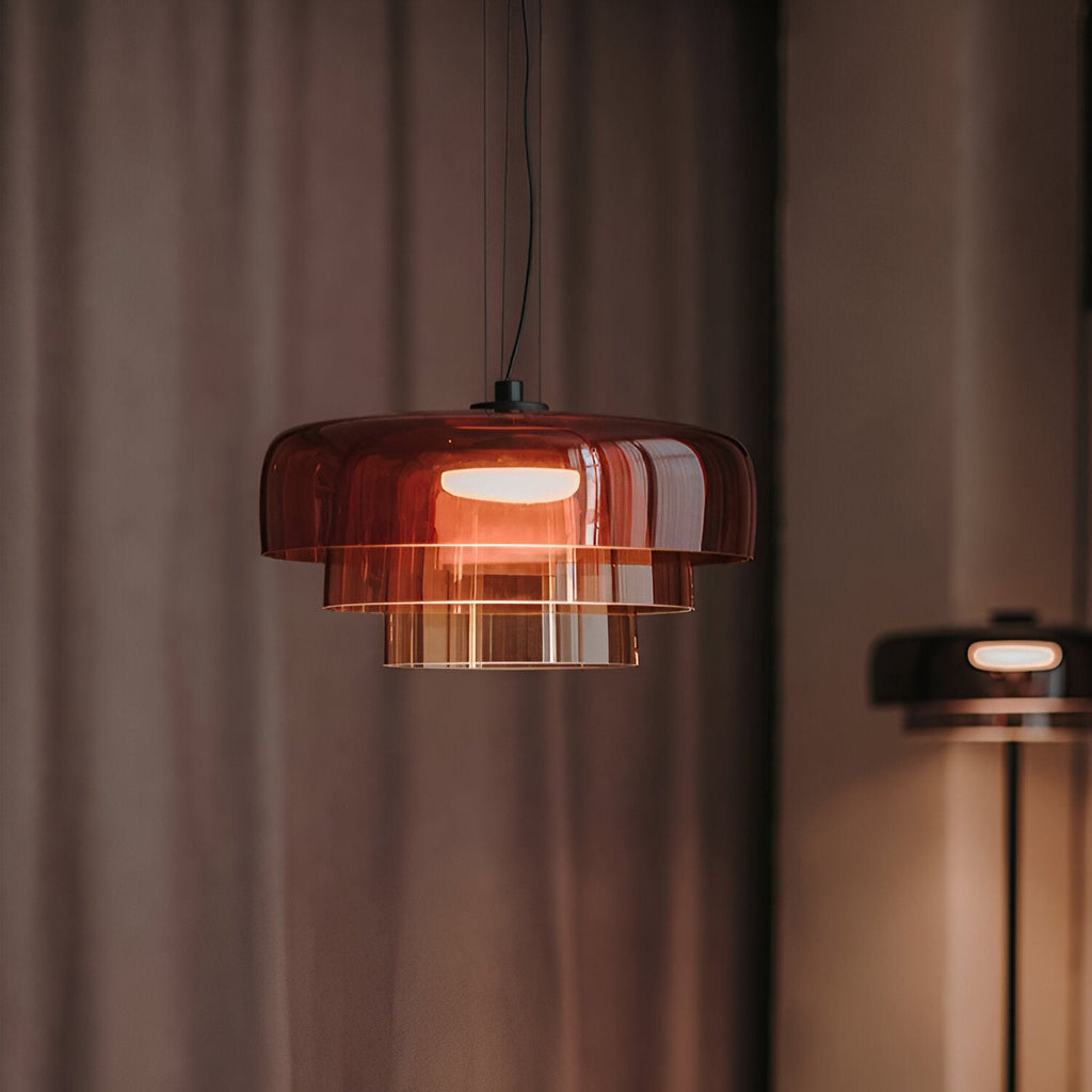 Nordic Glass Pendant Light – Adjustable Height Kitchen Pendant Lighting 5