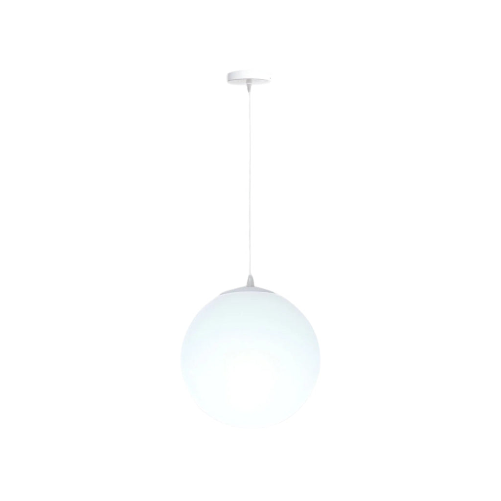 Nordic Milky Glass Pendant Light – Modern Minimalist Kitchen Hanging Light Fixture 10