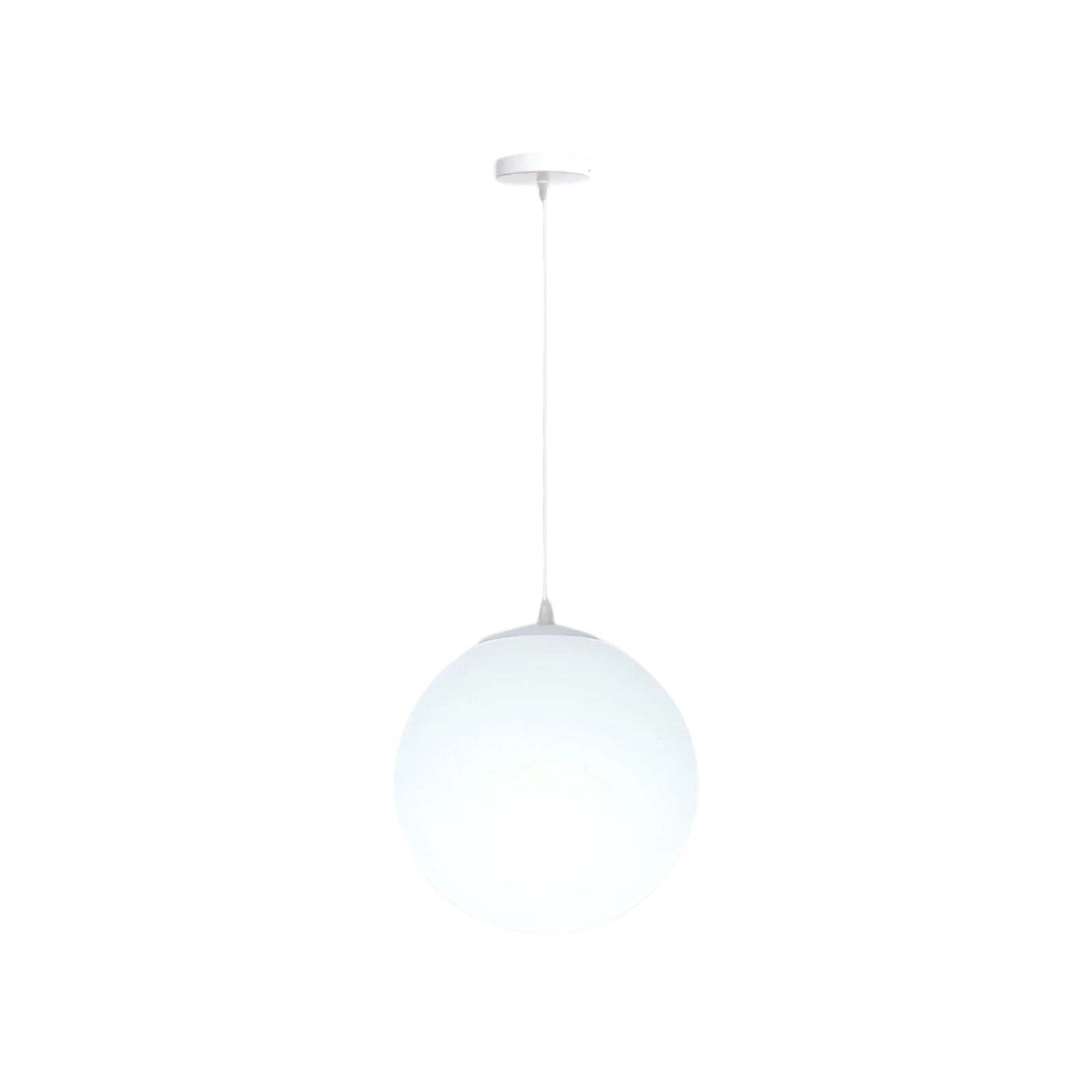 Nordic Milky Glass Pendant Light – Modern Minimalist Kitchen Hanging Light Fixture 10