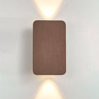 Nordic Minimalist 2-Light LED Wall Sconce Lamp – Aluminum Rectangular Wall Lights in Black, Gold, Coffee, Gray 9