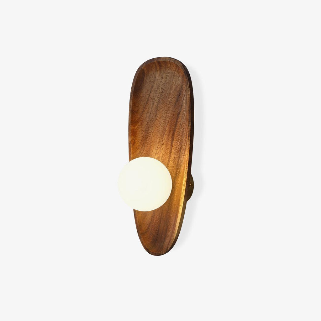 Nordic Minimalist Accent LED Wall Sconce Natural Wood 1
