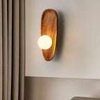 Nordic Minimalist Accent LED Wall Sconce Natural Wood 2