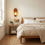 Nordic Minimalist Accent LED Wall Sconce Natural Wood 5