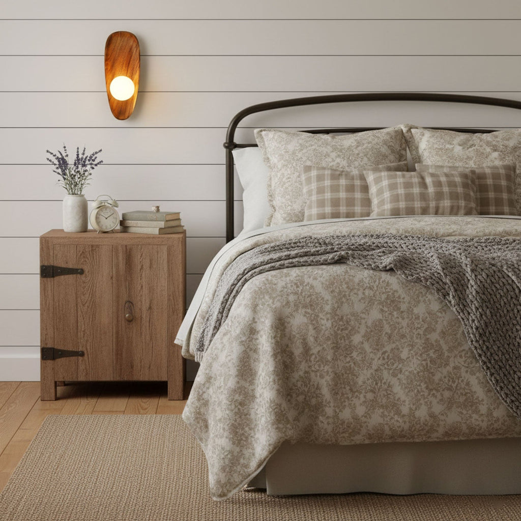 Nordic Minimalist Accent LED Wall Sconce Natural Wood 7