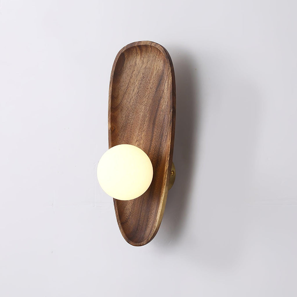 Nordic Minimalist Accent LED Wall Sconce Natural Wood 9