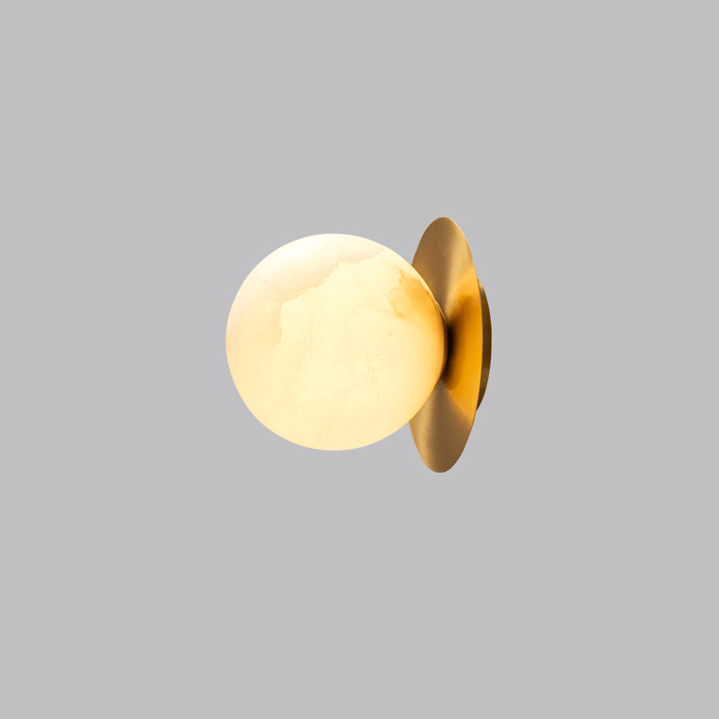 Nordic Minimalist Alabaster Accent Wall Light 0