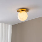 Nordic Minimalist Alabaster Accent Wall Light 7