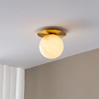 Nordic Minimalist Alabaster Accent Wall Light 8