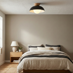 Nordic Minimalist Flush Mount Ceiling Light Fixture with Glass Shade - LED Compatible 13