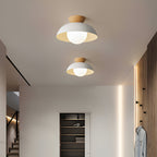 Nordic Minimalist Flush Mount Ceiling Light Fixture with Glass Shade - LED Compatible 5