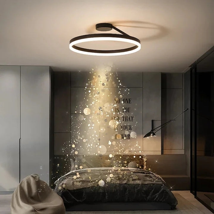 Nordic Minimalist LED Flush Mount Ceiling Light Fixture for Modern Living Spaces 1