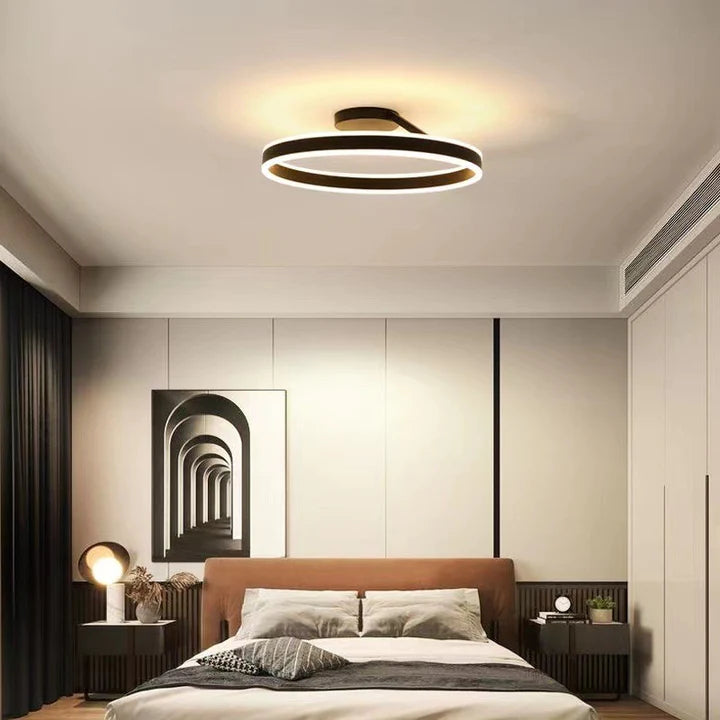Nordic Minimalist LED Flush Mount Ceiling Light Fixture for Modern Living Spaces 14
