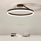 Nordic Minimalist LED Flush Mount Ceiling Light Fixture for Modern Living Spaces 3