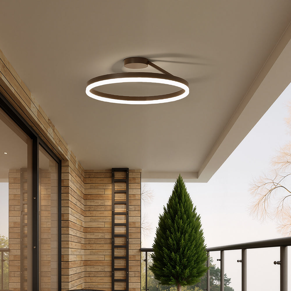 Nordic Minimalist LED Flush Mount Ceiling Light Fixture for Modern Living Spaces 6