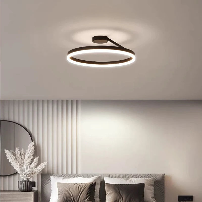 Nordic Minimalist LED Flush Mount Ceiling Light Fixture for Modern Living Spaces 7