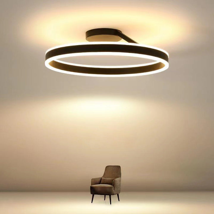 Nordic Minimalist LED Flush Mount Ceiling Light Fixture for Modern Living Spaces 8