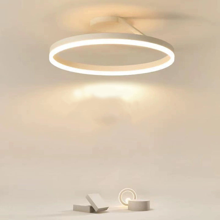 Nordic Minimalist LED Flush Mount Ceiling Light Fixture for Modern Living Spaces 9