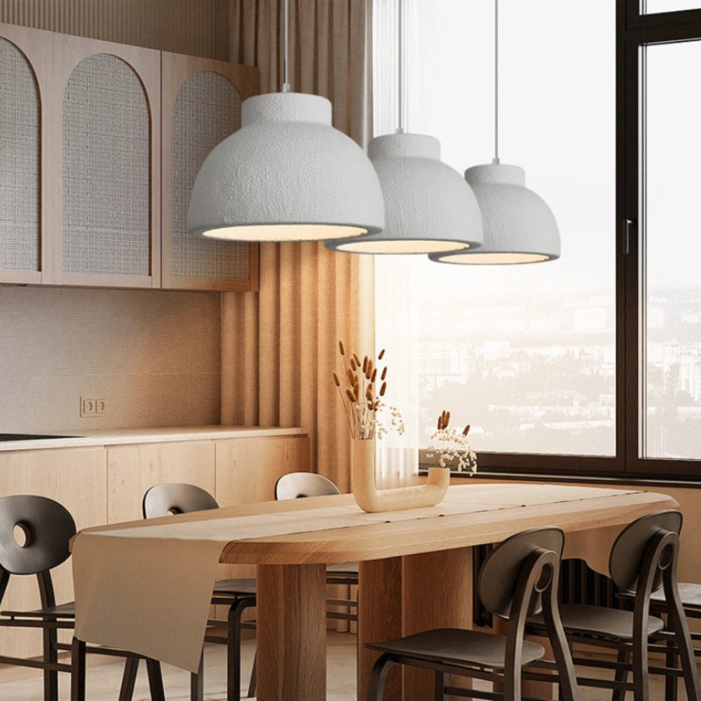 Nordic Minimalist Pendant Light – Adjustable Kitchen Ceiling Fixture in High-Density Polystyrene 8