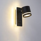Nordic Minimalist Rotatable LED Wall Sconce Lamp - Modern Black and White Wall Lights for Reading and Ambient Lighting 5