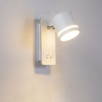 Nordic Minimalist Rotatable LED Wall Sconce Lamp - Modern Black and White Wall Lights for Reading and Ambient Lighting 6