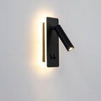 Nordic Minimalist Rotatable LED Wall Sconce Lamp - Modern Black and White Wall Lights for Reading and Ambient Lighting 7