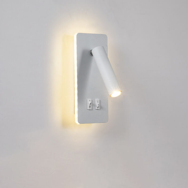 Nordic Minimalist Rotatable LED Wall Sconce Lamp - Modern Black and White Wall Lights for Reading and Ambient Lighting 8