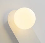 Nordic Minimalist Wall Sconce Lamp with Glass Shade – Modern 1-Light Wall Light Fixture in Black or White 7