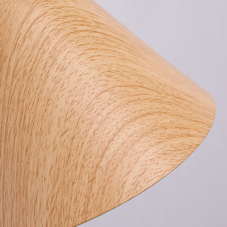 Nordic Minimalist Wall Sconce Light with Wood Grain Finish – 1-Light Iron Wall Lamp for Bedroom and Living Room 8