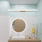 Nordic Minimalist Wooden LED Wall Sconce Lamp – Modern Bathroom and Living Room Wall Light with Energy-Efficient Design 2