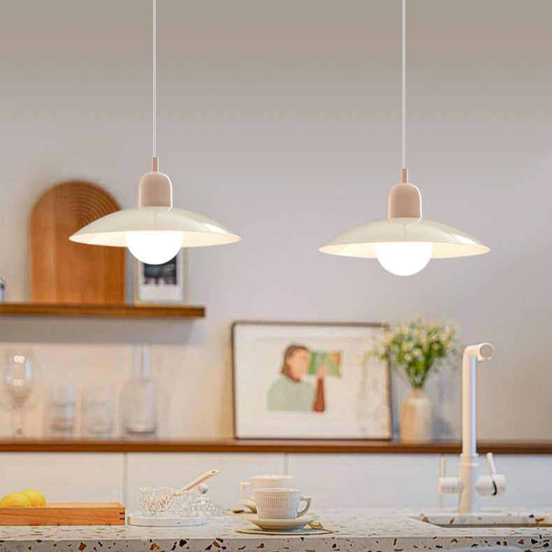 Nordic Modern Pendant Light in Macaron Colors – Bauhaus Hanging Light for Kitchen 4