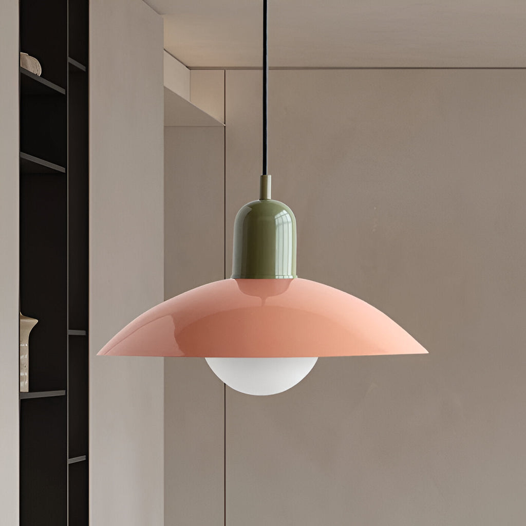 Nordic Modern Pendant Light in Macaron Colors – Bauhaus Hanging Light for Kitchen 7