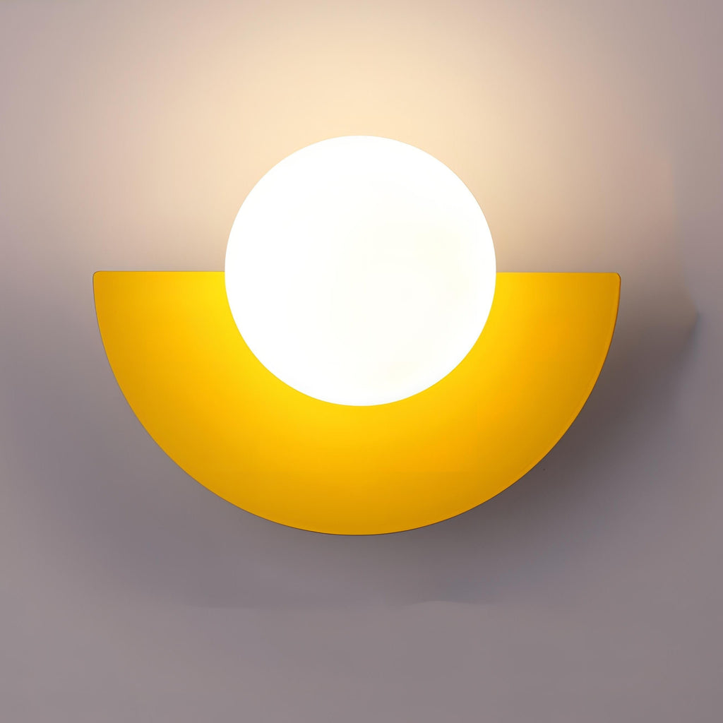 Nordic Semi-Round Wall Lamp – Contemporary LED Wall Sconce Lighting for Hallway and Living Space 5