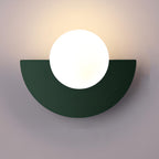 Nordic Semi-Round Wall Lamp – Contemporary LED Wall Sconce Lighting for Hallway and Living Space 7