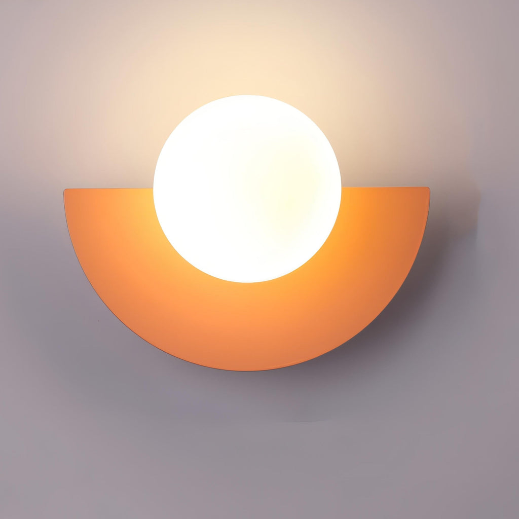 Nordic Semi-Round Wall Lamp – Contemporary LED Wall Sconce Lighting for Hallway and Living Space 8
