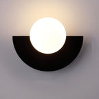 Nordic Semi-Round Wall Lamp – Contemporary LED Wall Sconce Lighting for Hallway and Living Space 9