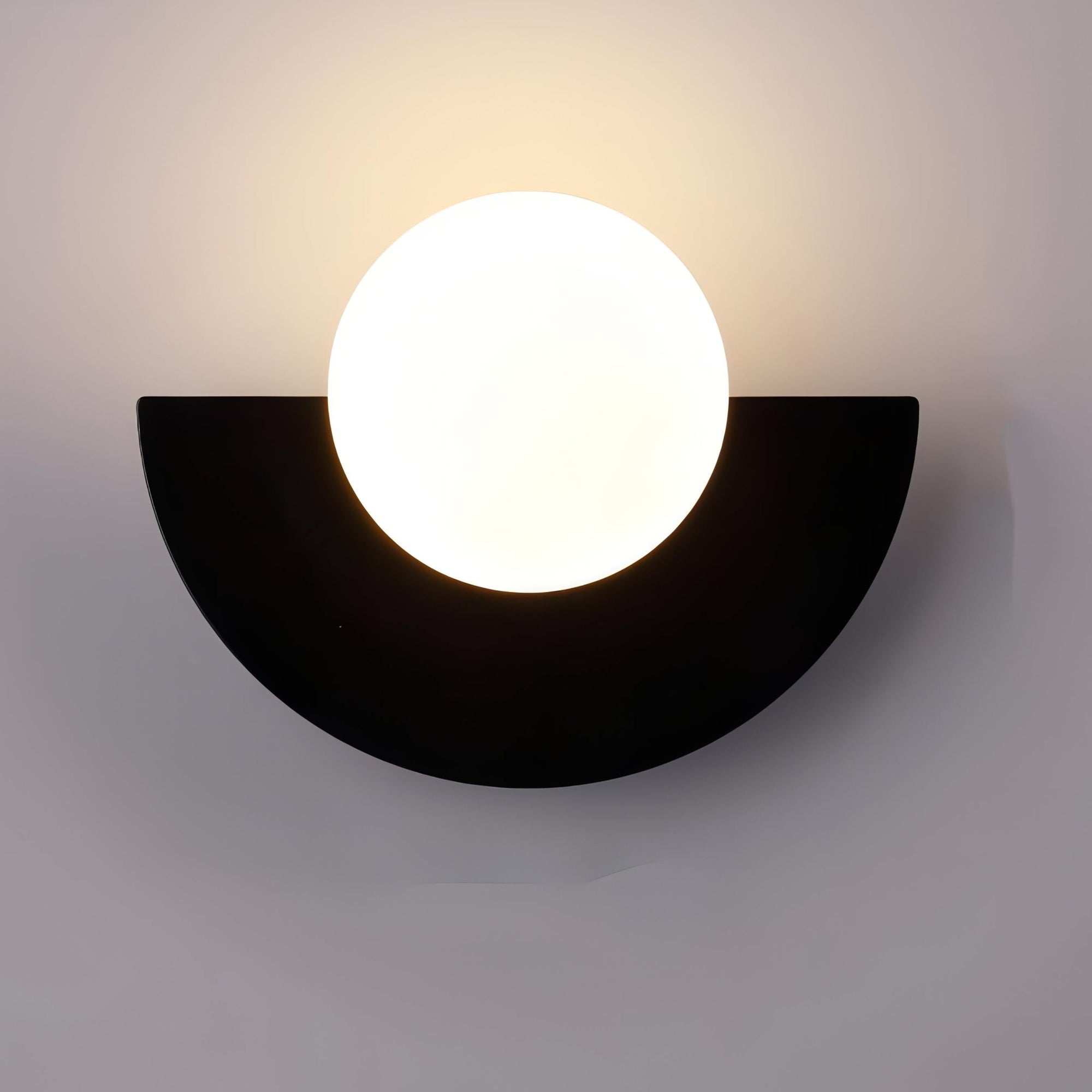 Nordic Semi-Round Wall Lamp – Contemporary LED Wall Sconce Lighting for Hallway and Living Space 9
