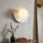 Nordic Semi-Round Wall Lamp – Contemporary LED Wall Sconce Lighting for Hallway and Living Space 97