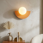 Nordic Semi-Round Wall Lamp – Contemporary LED Wall Sconce Lighting for Hallway and Living Space 98