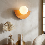 Nordic Semi-Round Wall Lamp – Contemporary LED Wall Sconce Lighting for Hallway and Living Space 99