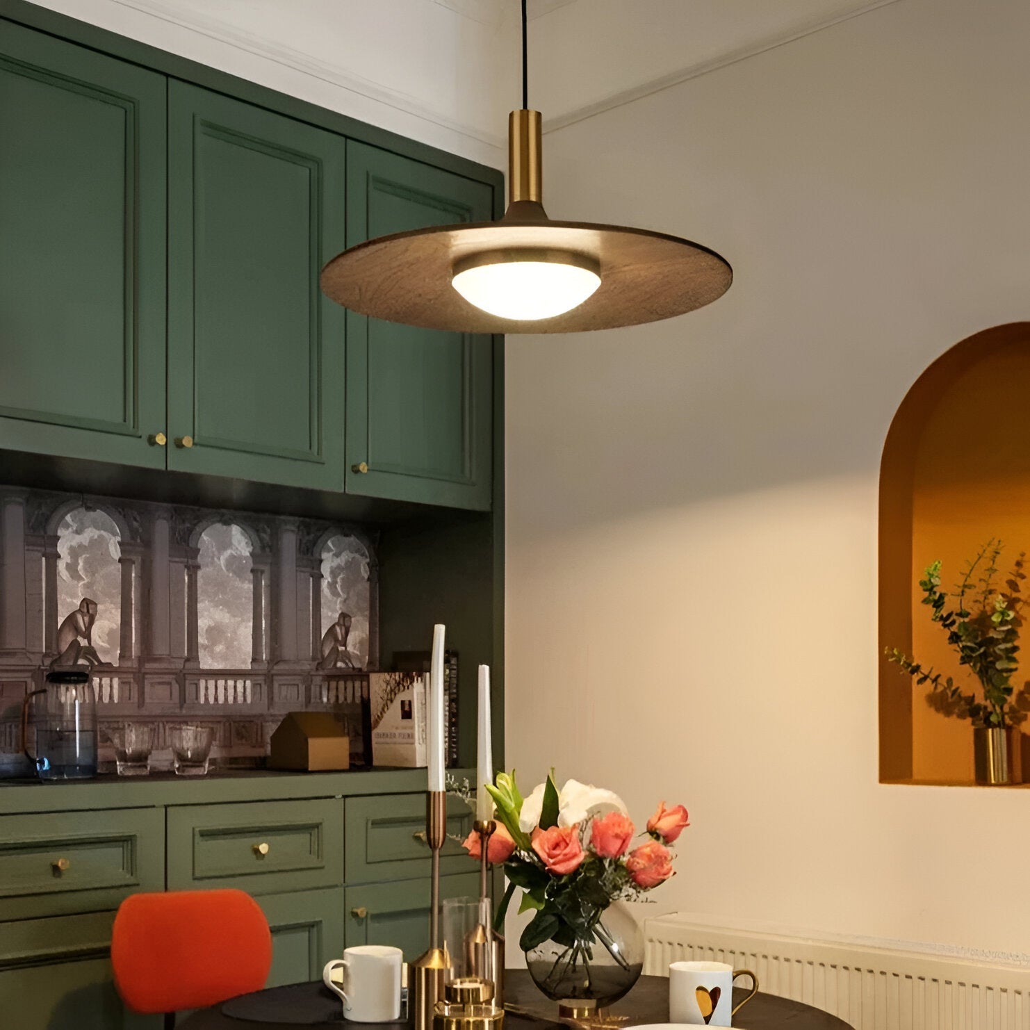 Nordic Style Minimalist Pendant Light with Adjustable Iron Shade – Kitchen Pendant Lighting 6