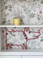 Nordic Style Wall Hook Five Coat Hooks Red Iron 4