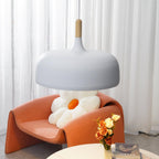 Oak Aluminium Acorn Pendant Light Dome Shade Matte Wood Finish Nordic Dining Room Kitchen Home Decor - Stack & Clear 11