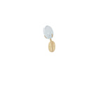 Organic Blush Pink Glass Wall Sconce With Gold Finish 20