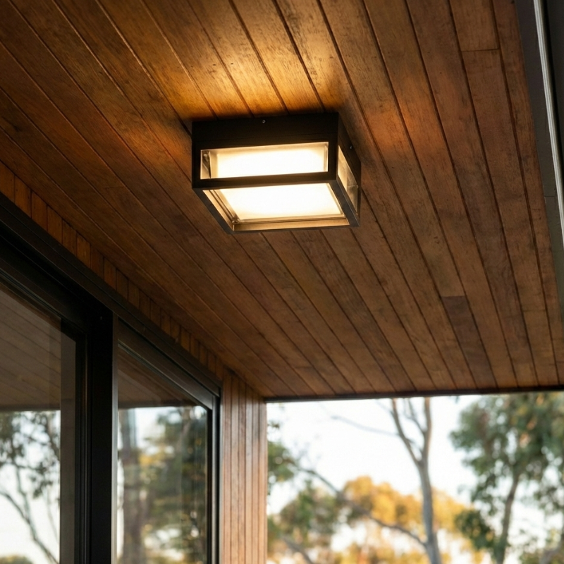 Outdoor Ceiling Light Fixture - Waterproof IP65 Exterior Ceiling Lamp for Porches and Gardens 15