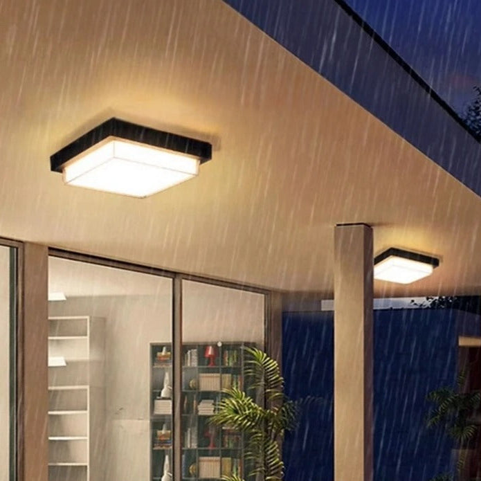 Outdoor Ceiling Light Fixture - Waterproof IP65 Exterior Ceiling Lamp for Porches and Gardens 2