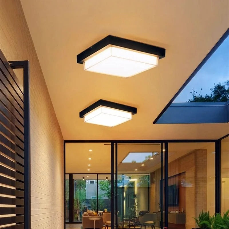 Outdoor Ceiling Light Fixture - Waterproof IP65 Exterior Ceiling Lamp for Porches and Gardens 4