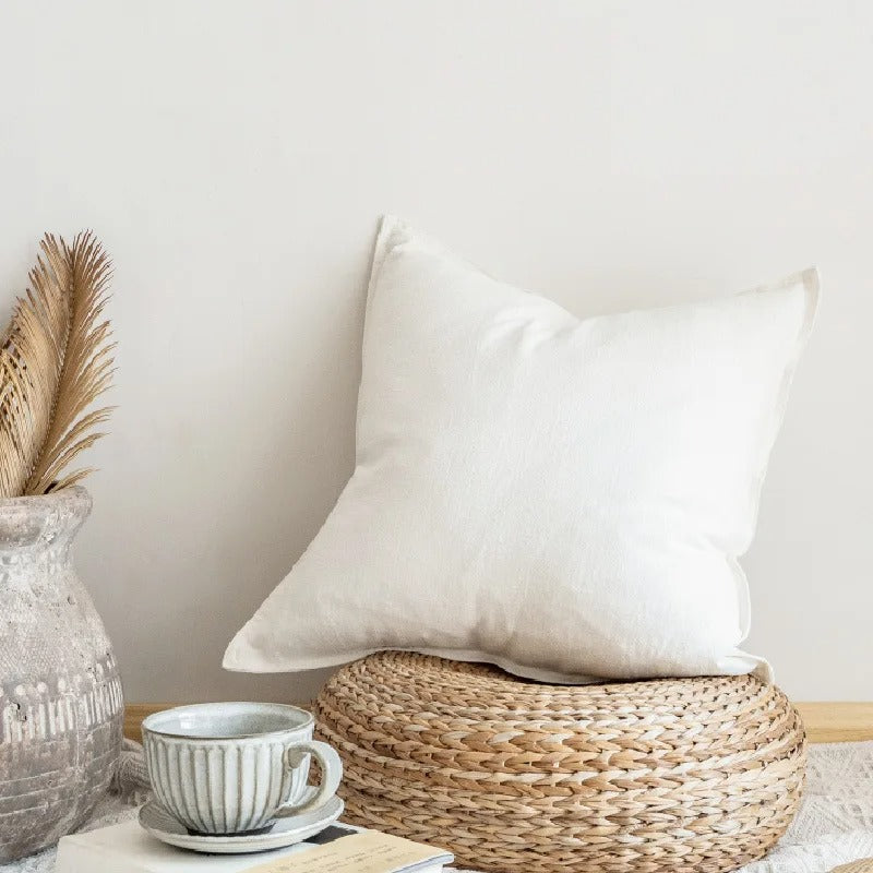 Outdoor Cushion Covers in Soft Ramie Cotton – Versatile Throw Pillowcases for Indoor and Outdoor Use, Available in 45x45cm, 50x50cm, 60x60cm, 80x80cm 10
