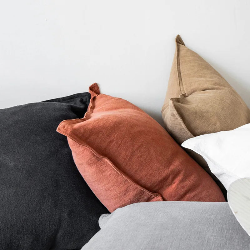 Outdoor Cushion Covers in Soft Ramie Cotton – Versatile Throw Pillowcases for Indoor and Outdoor Use, Available in 45x45cm, 50x50cm, 60x60cm, 80x80cm 5