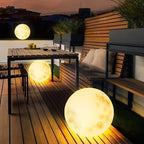 Outdoor Garden Lamp Moon Shape LED USB Rechargeable — 40cm Weather Resistant 3